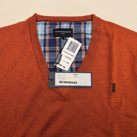 NWT Bruun & Stengade Men's Copper Knit Sweater: XXL - Picture 2 of 5